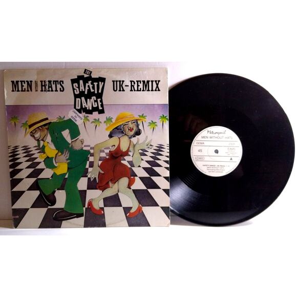 Men Without Hats The Safety Dance UK Remix 12" EP Vinyl Record Synth-Pop German - Picture 1 of 6